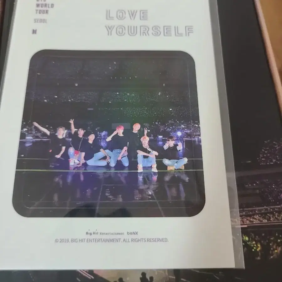 방탄소년단 럽셀 콘서트 dvd V 슬로건 rm포카