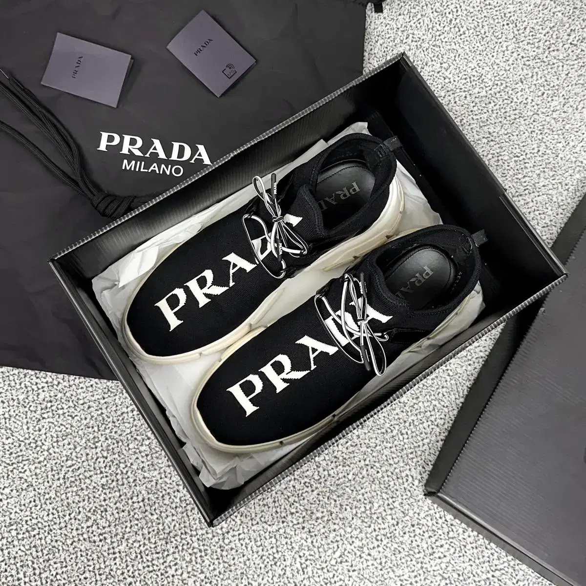 Prada sneakers in size 8