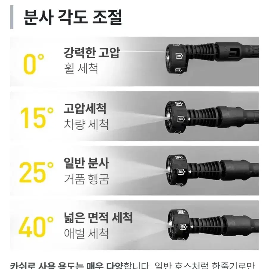 카쉬 무선 고압 세척기