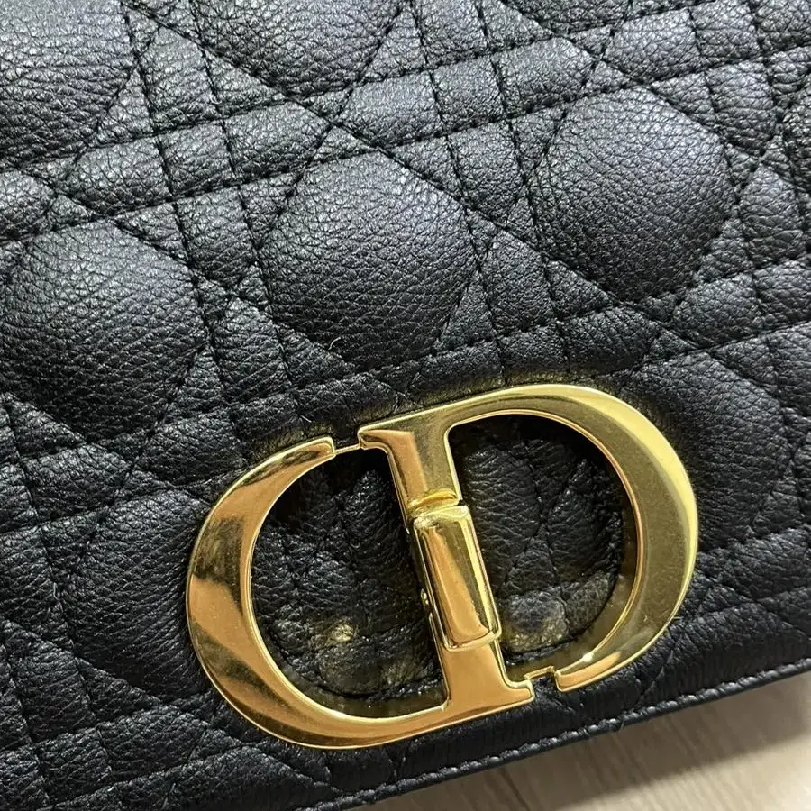 디올 DIOR 카로 미디엄백 블랙