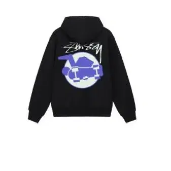 Stussy SKATEMAN HOODIE - BLACK / L