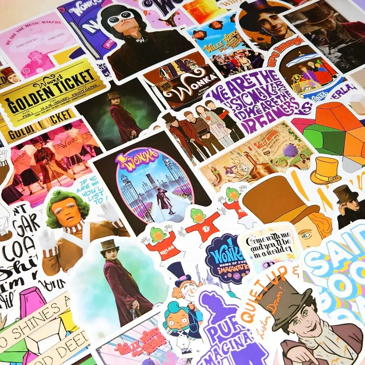 Wonka stickers