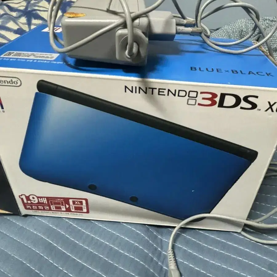 3DS XL 블루풀박+알파사파이어+X+울트라썬 곽 칩