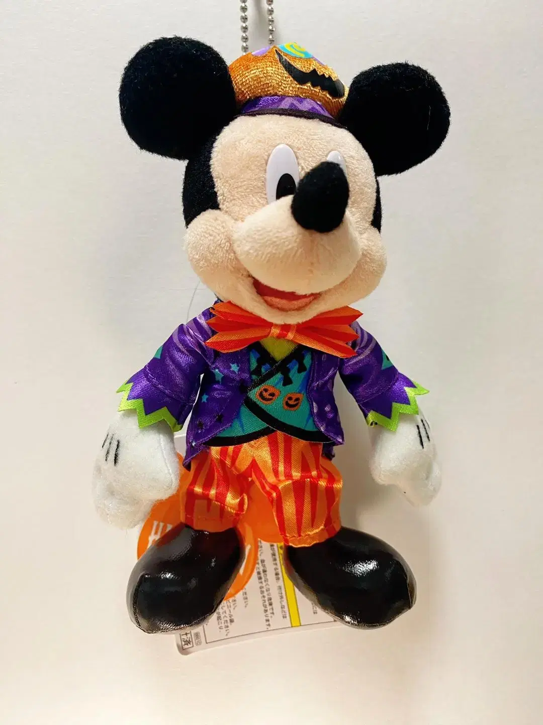 Disney Mickey Mouse doll keyring Badge Halloween 2015 Purple