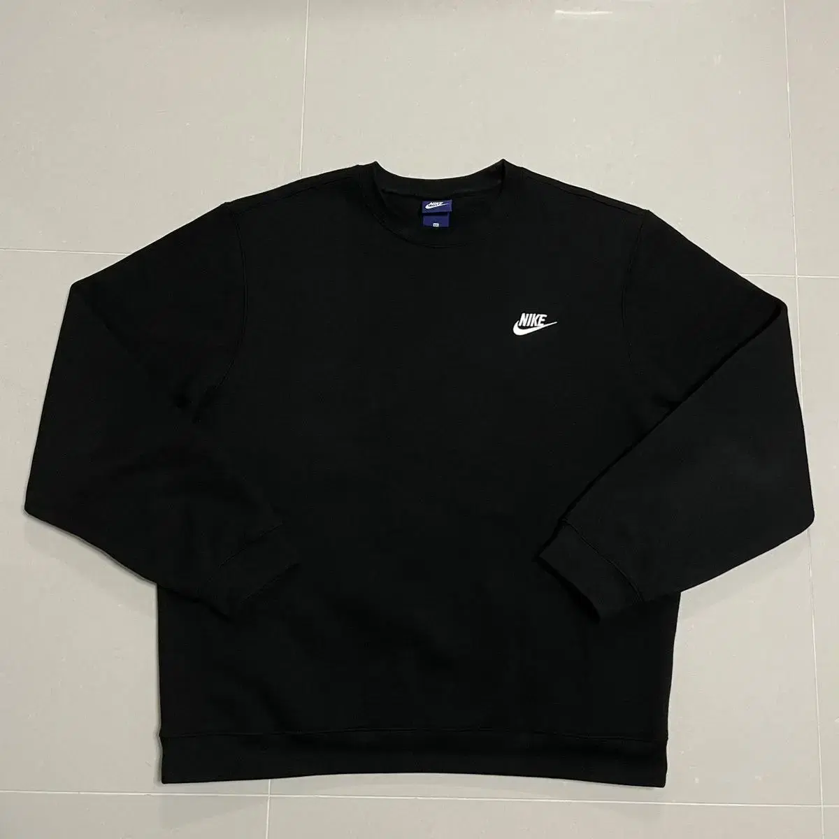 Authentic Nike Black Brushed Big Size Sweatshirt