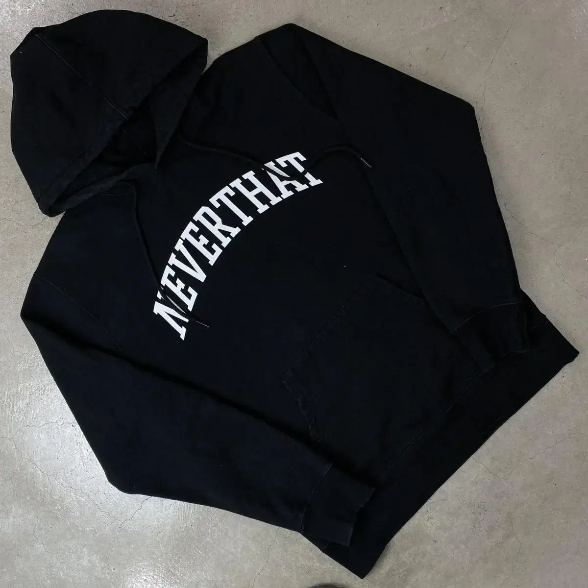 Das Is Never Never That Spellout Black Hoodie