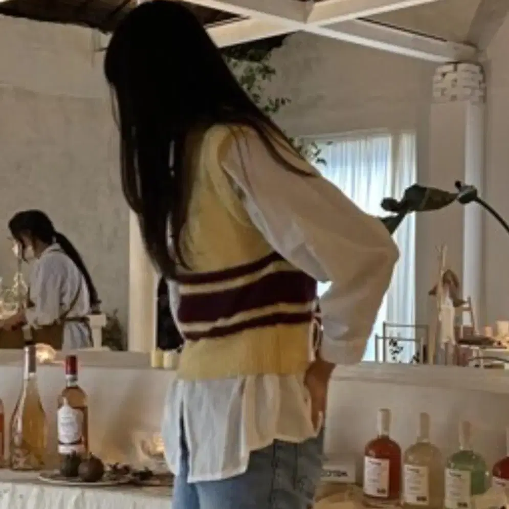 Moonsun mohair knit vest 문썬 니트베스트