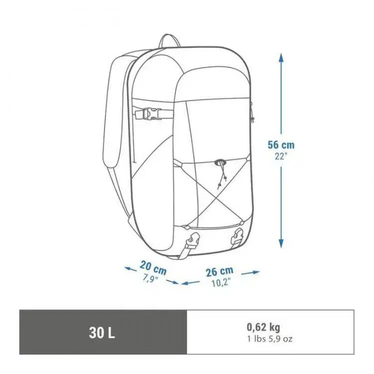 데카트론 등산 백팩 여행 가방 30L j-020