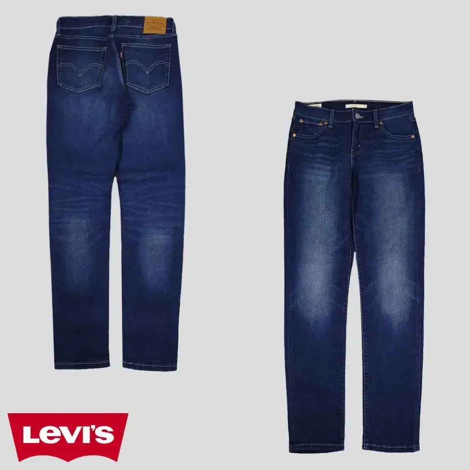 Levi's Premium Boyfriend Jean Blue Wash Big E Slim Fit Jeans Denim Pants 29