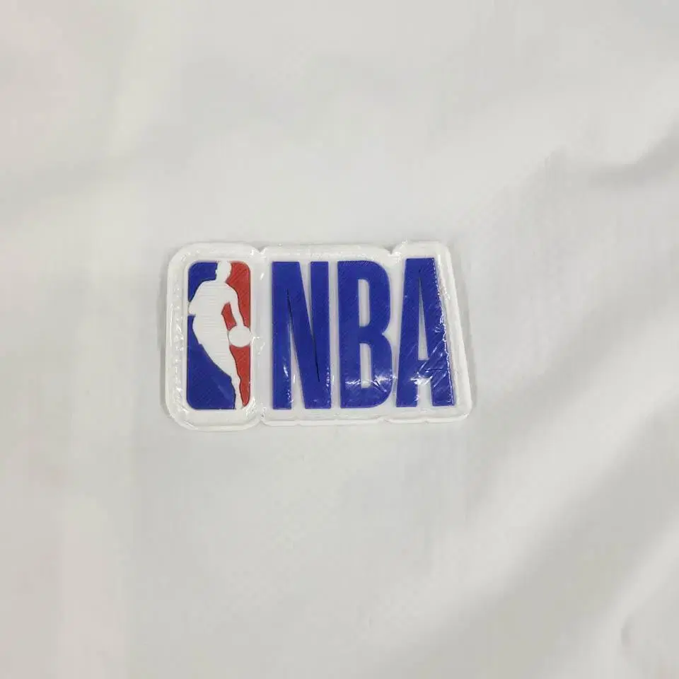 NBA 엔비에이 화이트 우븐 경량 하프집업 반집업 풀오버 아노락  2XL