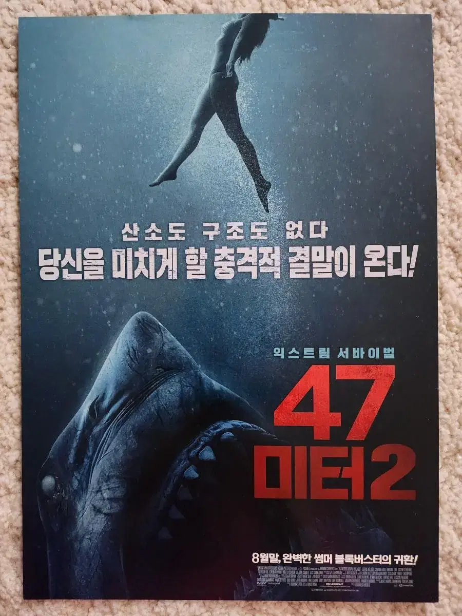 영화팜플렛 영화전단지 47미터2