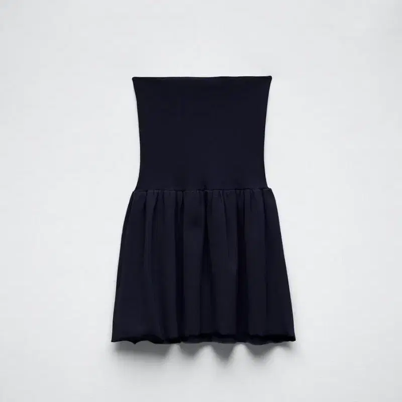 자라 탑 ZARA Knit Peplum top (Navy blue)