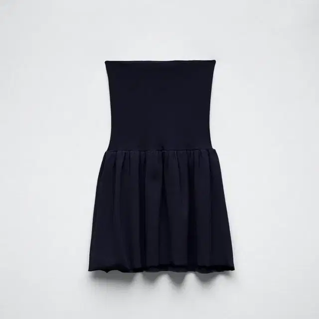 자라 탑 ZARA Knit Peplum top (Navy blue)