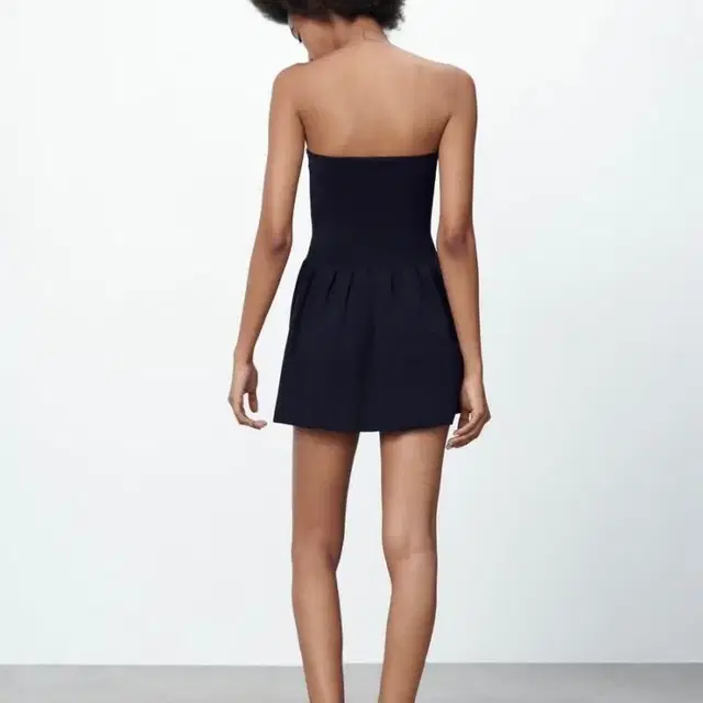 자라 탑 ZARA Knit Peplum top (Navy blue)