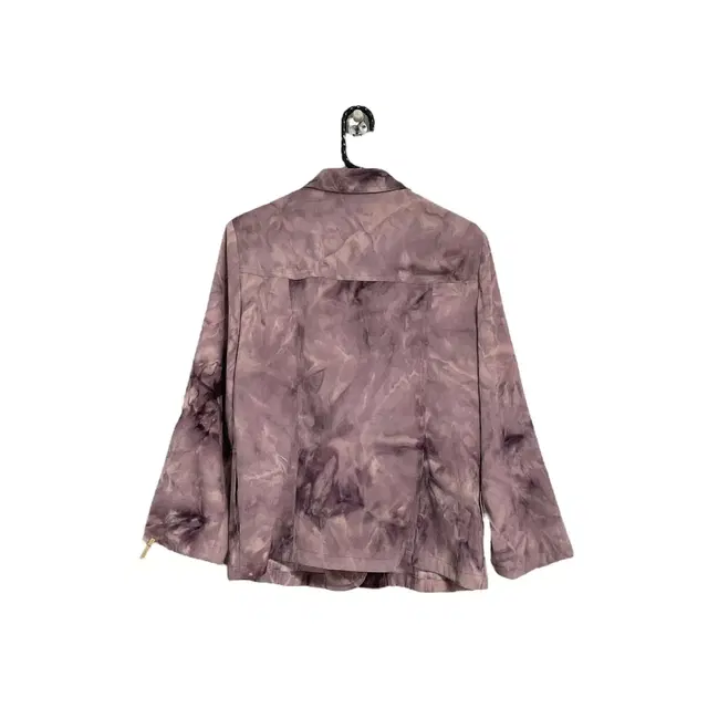 Dark purple pink pattern suede jacket