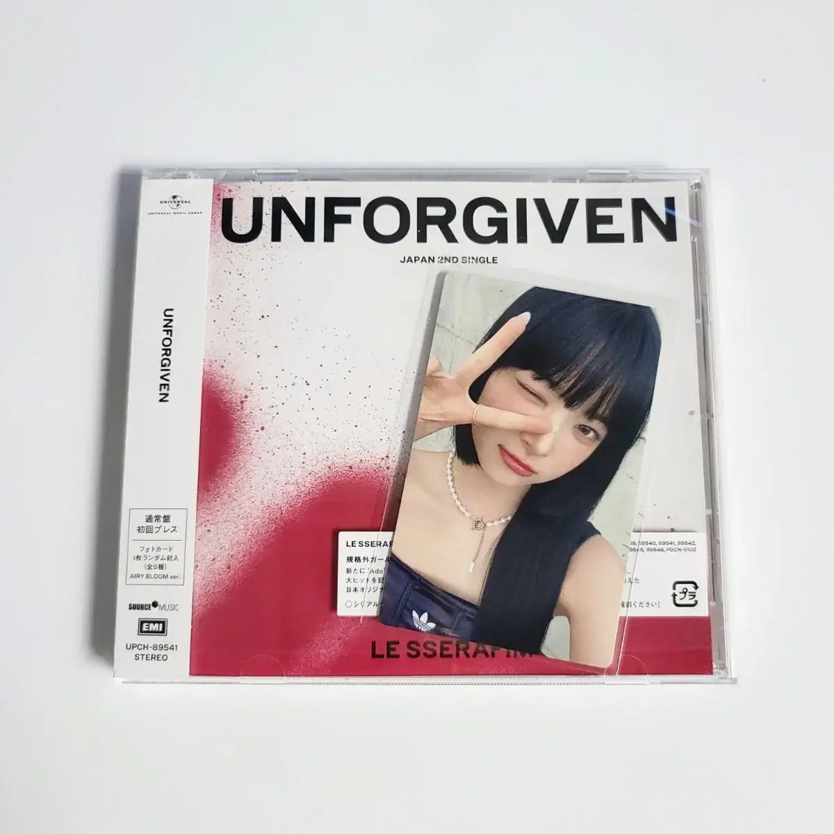 Le sserafim hong eunchae Japan Unforgiven Normal Vahn Standard album Photocard