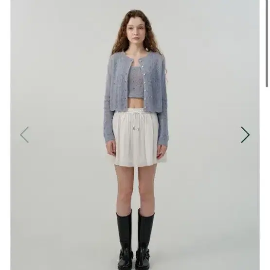 더바넷 Baby Blue Coverts Knit Cardigan 바로배송