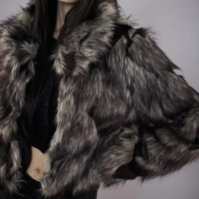 애즈온 퍼자켓 ason DENVER SHORT FUR JACKET