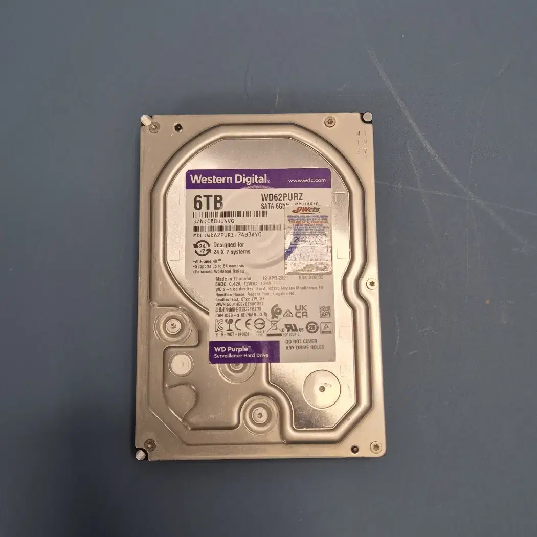 WD 웨스턴디지탈 6TB 6테라 SATA HDD 하드 판매