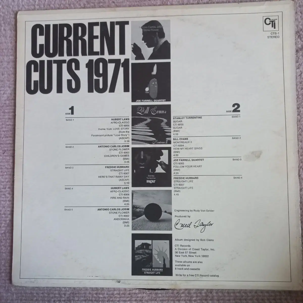 Lp중고 CURRENT CUTS 1971 음반 판매합니다.