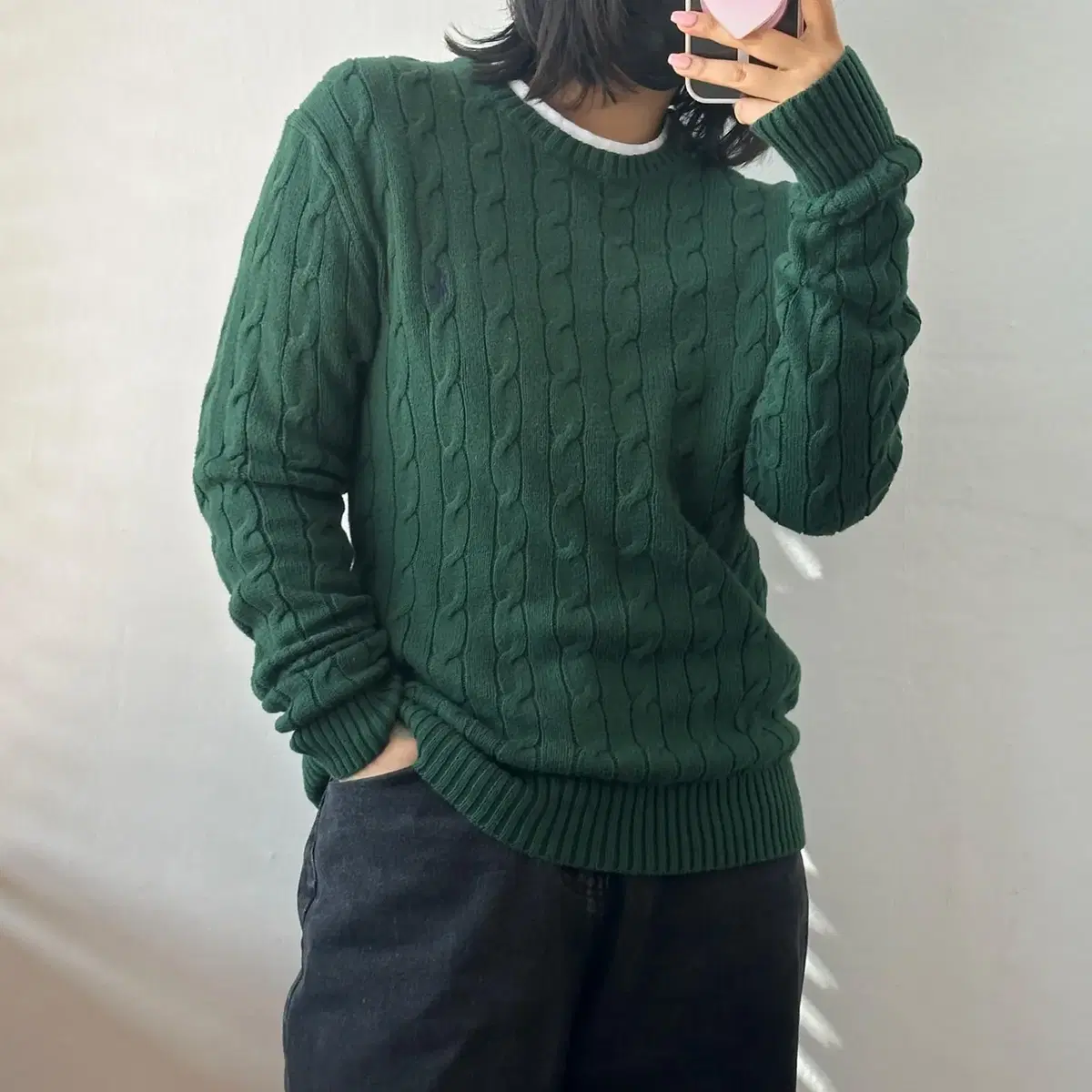 Polo Ralph Lauren Pretzel Knit Green XL [40308]