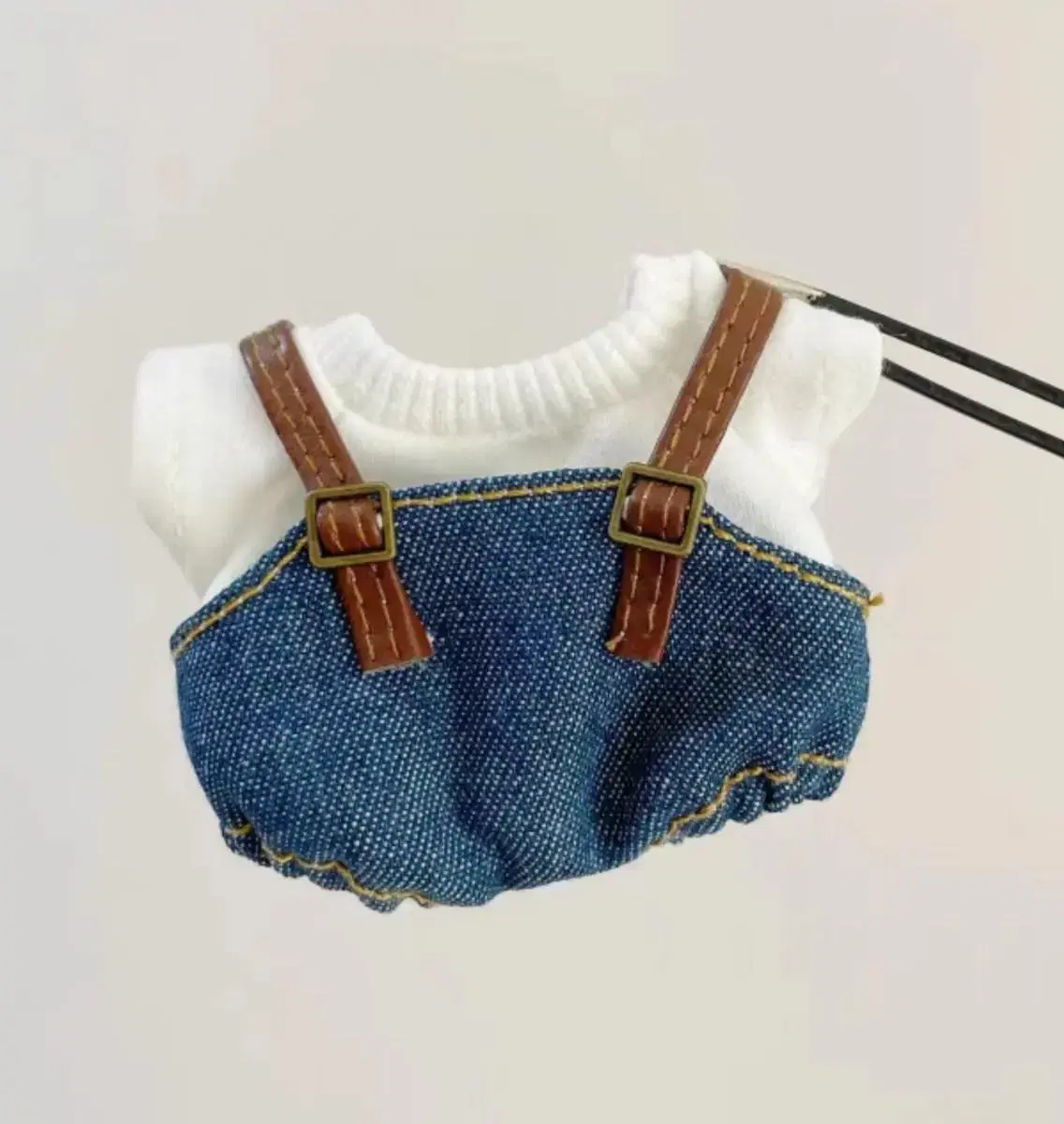 10/15cmDoll Clothes Denim Suspenders Set