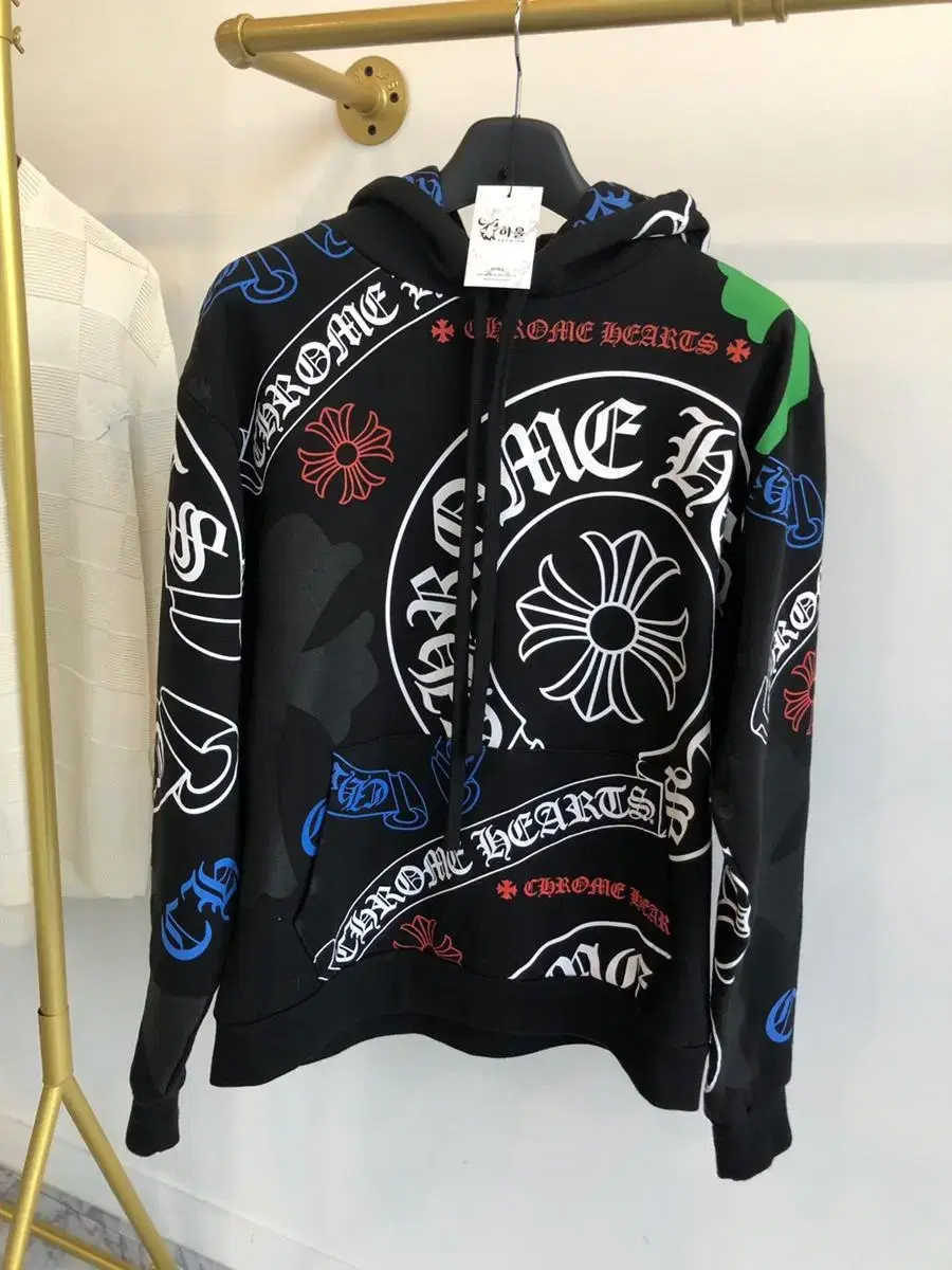 Chrome Hearts Full Multimulti Logo Hoodie