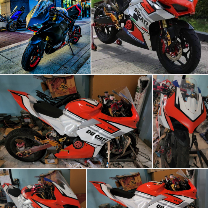 MSX,MSXSF 두가티V4S,BMWS1000RR 풀카울 작업 시작합니다