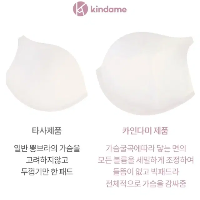 카인다미 노와이어 소프트 옆가슴 볼륨 브라 뽕브라 보정속옷 몸매보정 바프