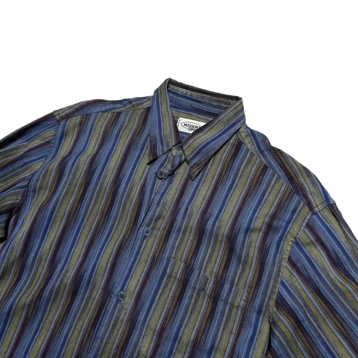 Missoni Vintage Striped Pattern Shirt (Measurement M)