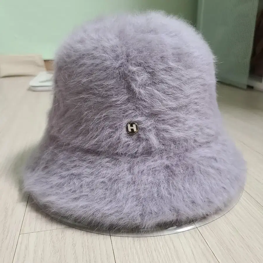 하이스쿨디스코 버킷햇 그레이 H fur bucket hat_gray