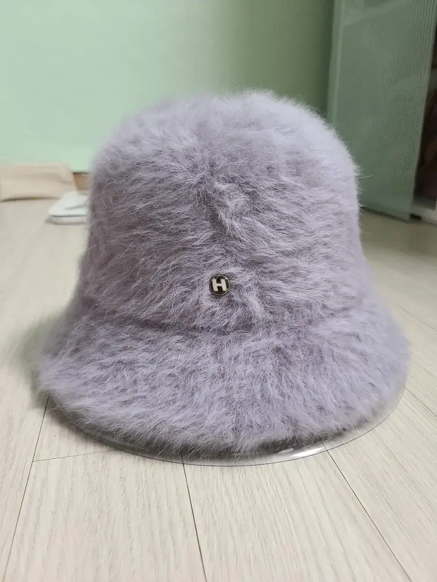 하이스쿨디스코 버킷햇 그레이 H fur bucket hat_gray