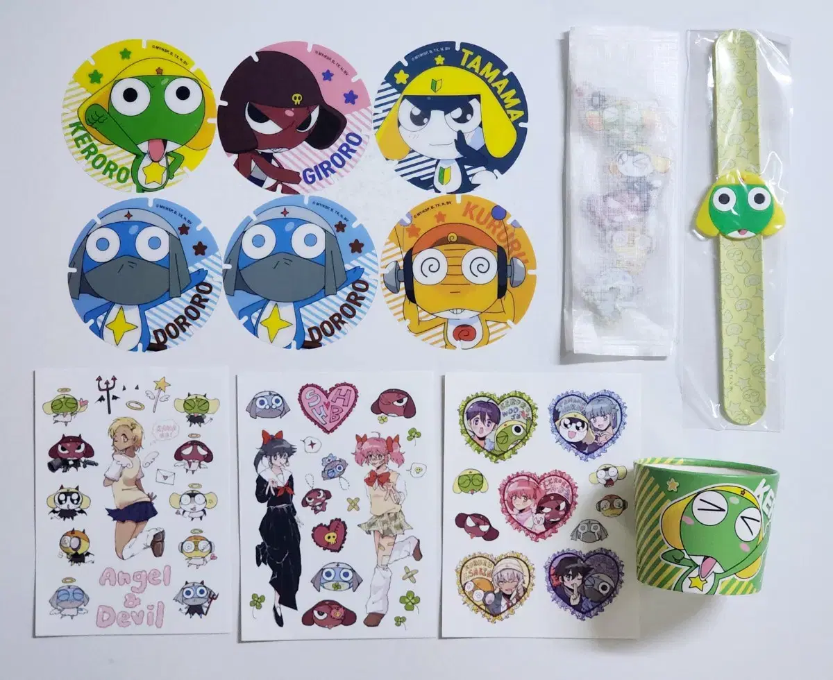 Keroro Collaborative Cafe pre-order benefit Coaster sticker bulk WTS