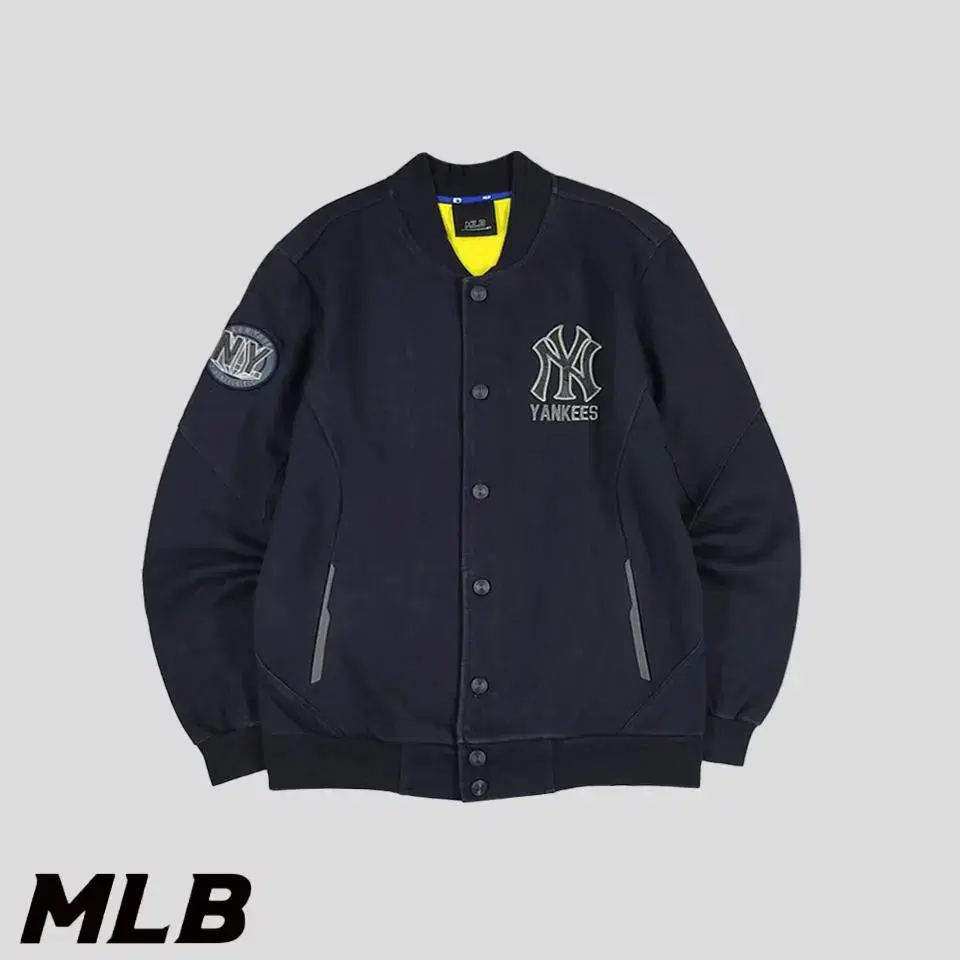 MLB MXLB Pigment Navy New York Yankees Cotton100 Varsity Jacket Stadium Store