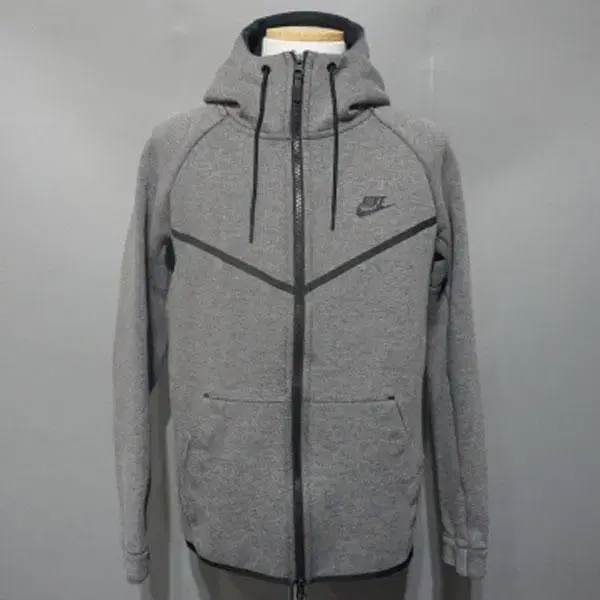 M8890 - Nike Men's Size 100 Grey 2-Way Zip Hoodie Zip-up