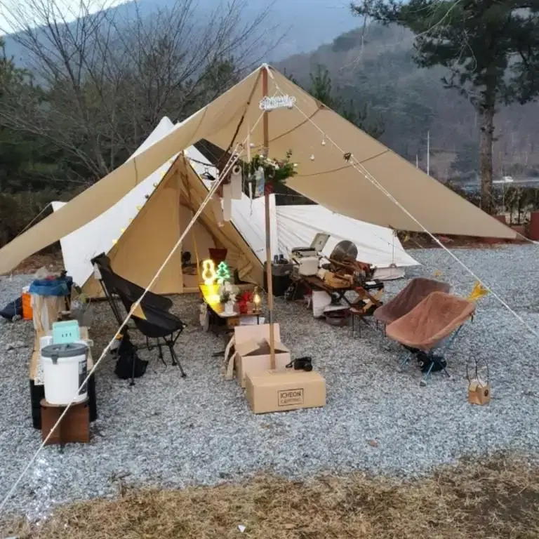 노르디스크 미트가르드+비무르 +카리 팝니다 ( 원목 폴대+맞춤제작 카페트