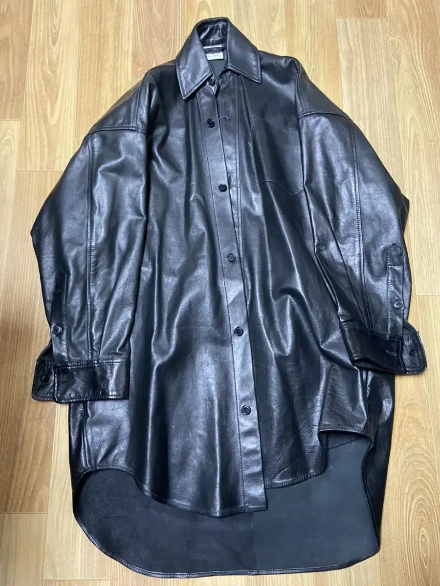 XS Vetements FW17 Leather Shirt Jacket