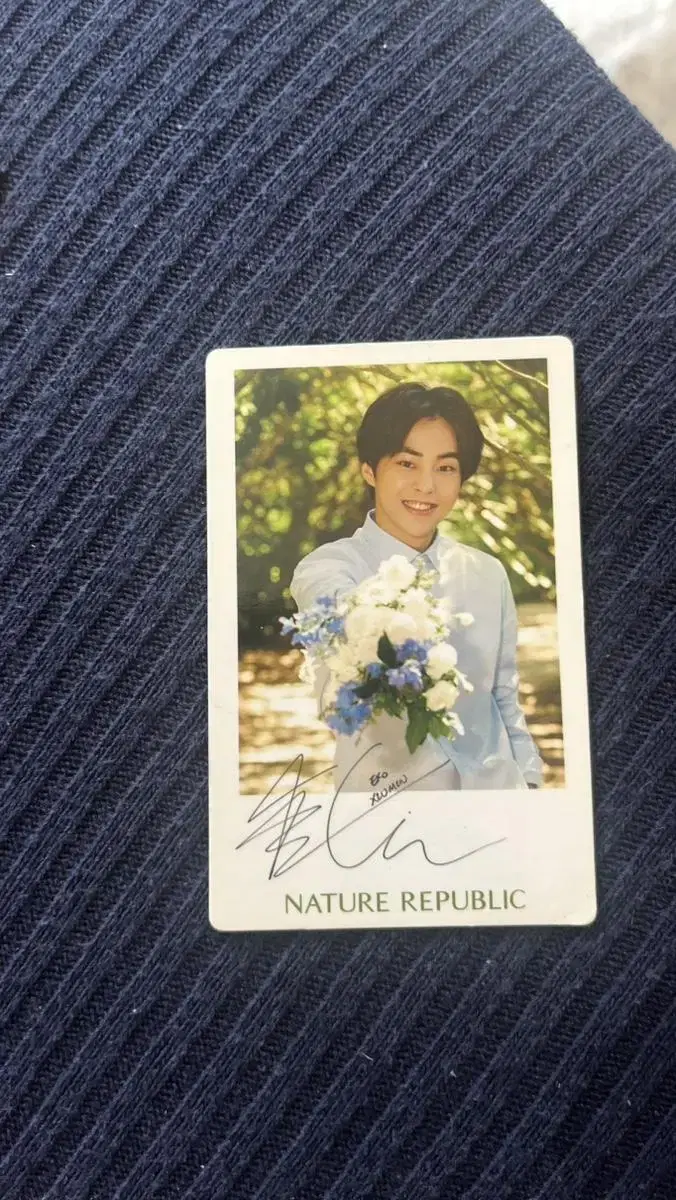 NatureRepublic xiumin photocard