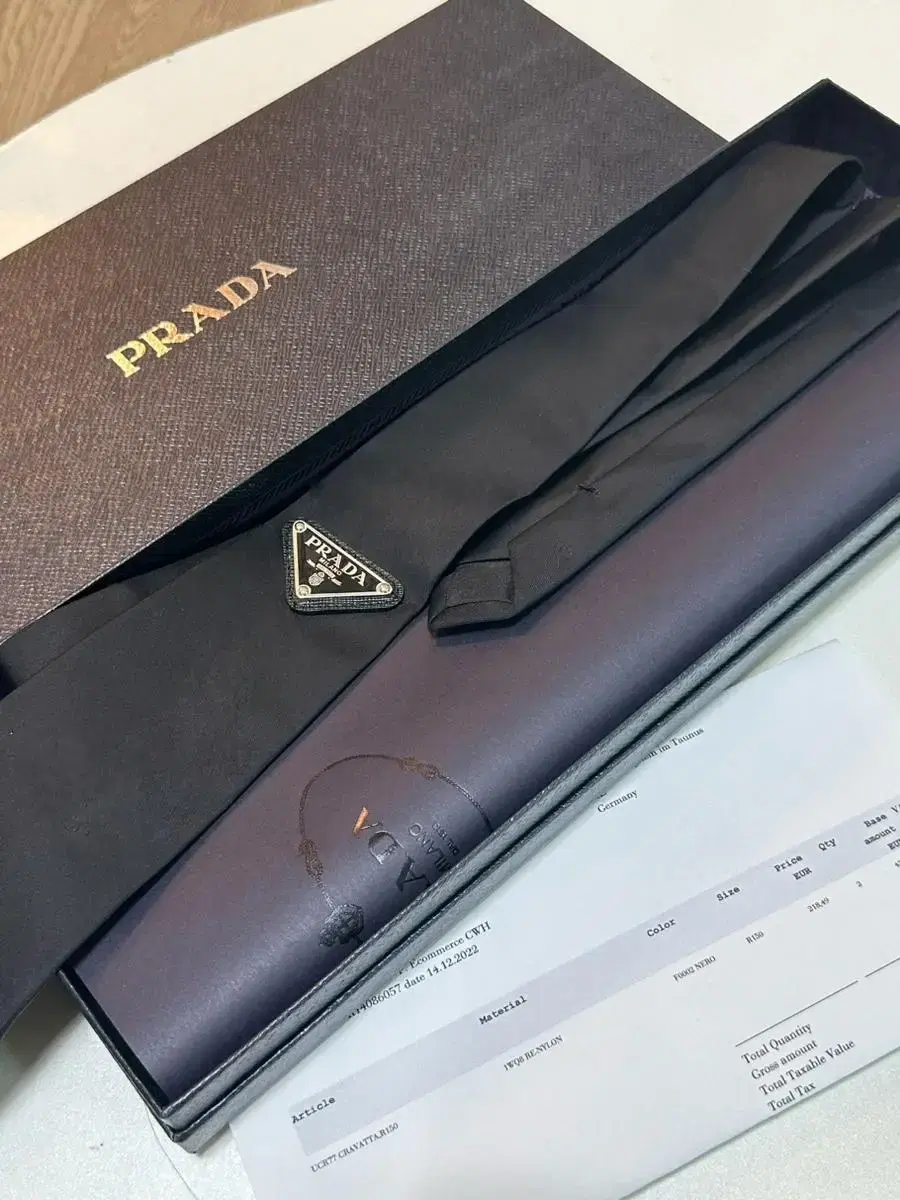 Prada Rina Nylon Gabardine Tie