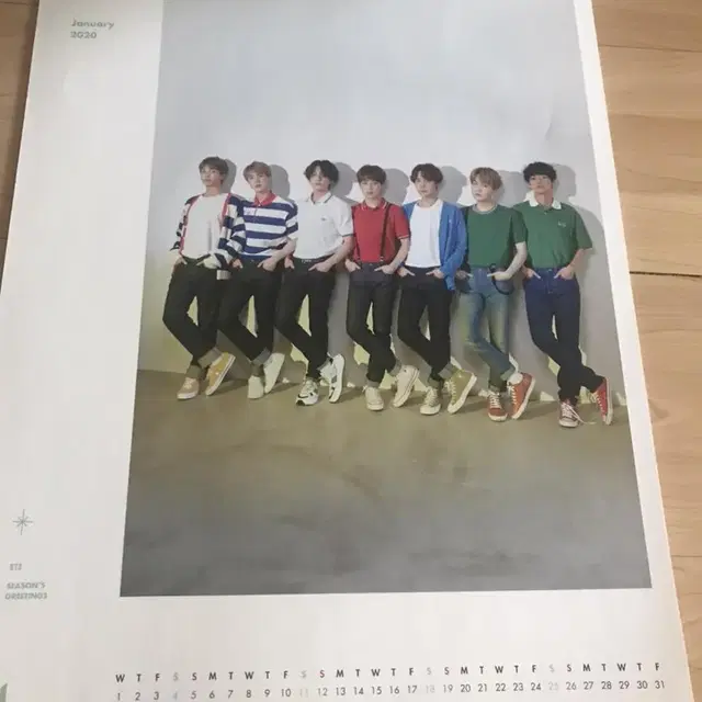 2020 시즌그리팅 방탄 월캘린더