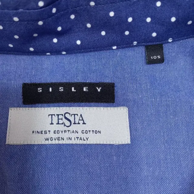 XL105 SISLEY Kor 스판 셔츠 네이비 XL-233