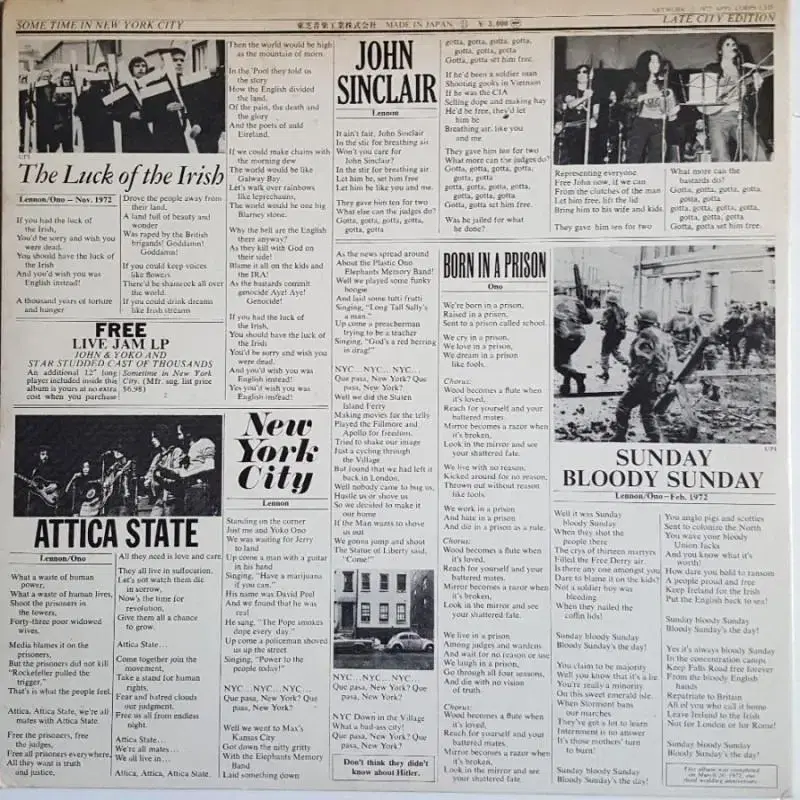 JOHN&YOKO-SOME TIME IN NEW YORK CITY 2LP