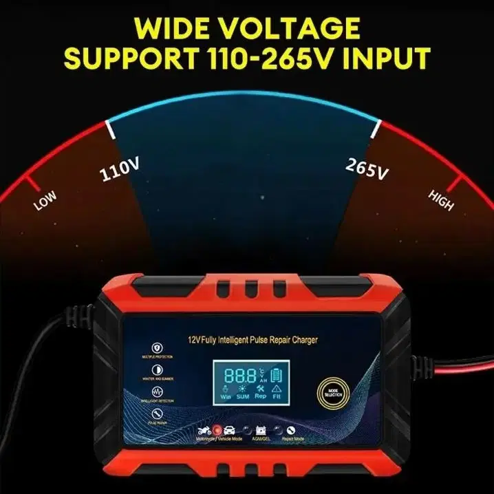 오토바이나 자동차 납산 배터리 다기능 충전기
