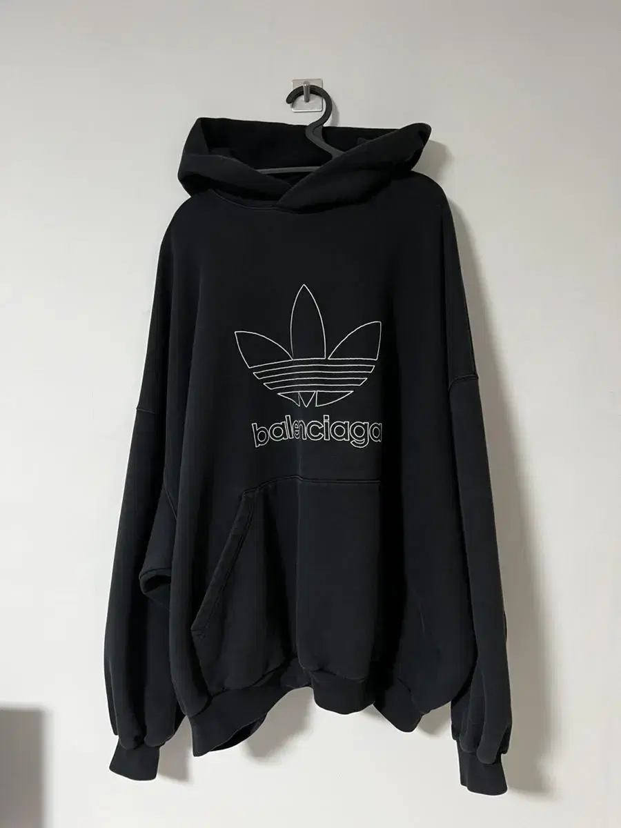 (4)Adidas Balenciaga Hoodie Black Large Fit