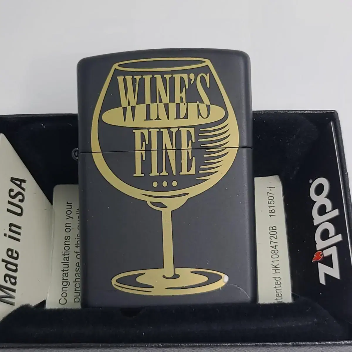 미개봉 정품 29611 WINES FINE DESIGN 새 지포라이터