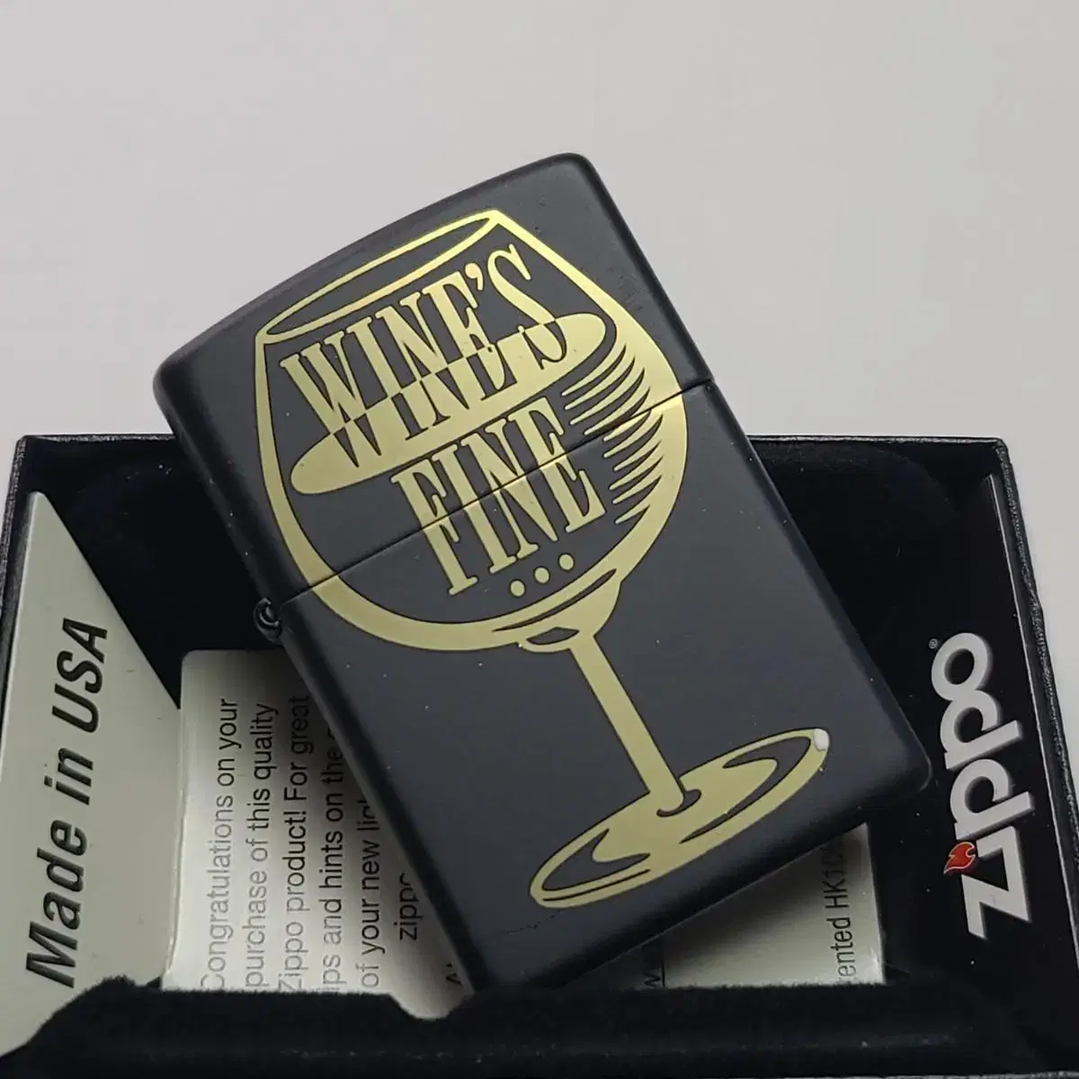 미개봉 정품 29611 WINES FINE DESIGN 새 지포라이터