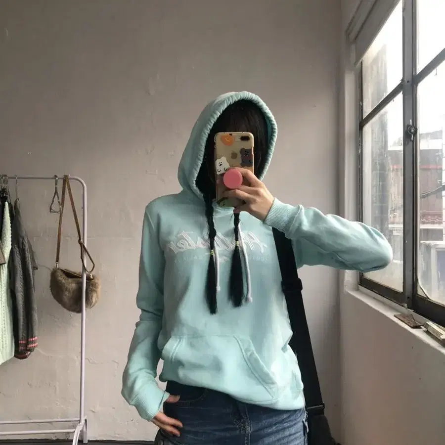 hollister mint hoodie 홀리스터 민트 후드티