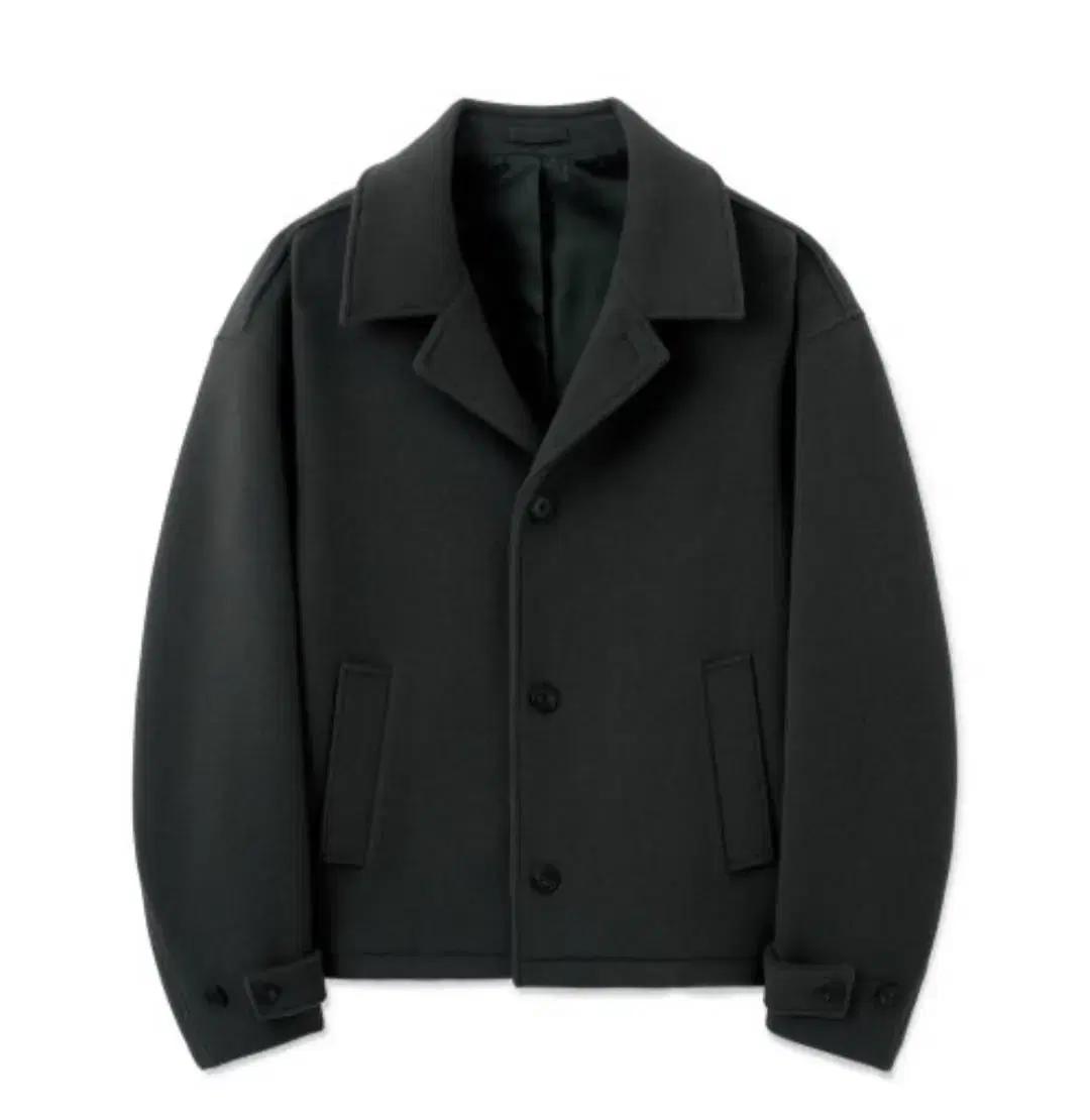 The Knit Company Cashmere Blend Half Coat in Charcoal