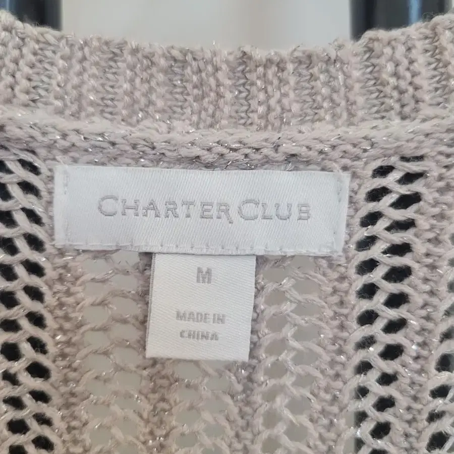 CHARTER CLUB 스카시롱가디건 M사이즈