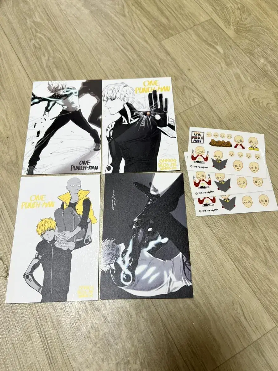 One Punch Man Saitama Jenos postcard sticker Sells